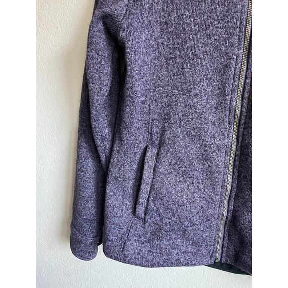 MOUNTAIN KHAKIS Fleece Sweater Jacket Womens SMALL Purple Zip Up - Picture 3 of 9